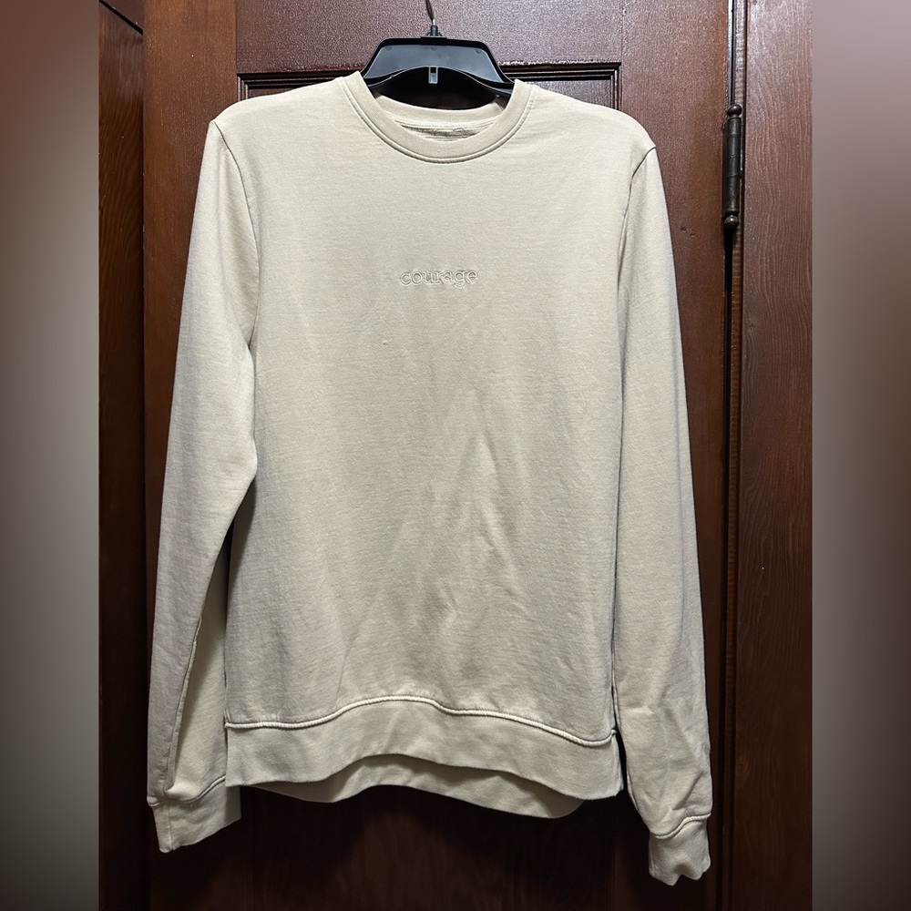 Men's Cream “courage” Sweater